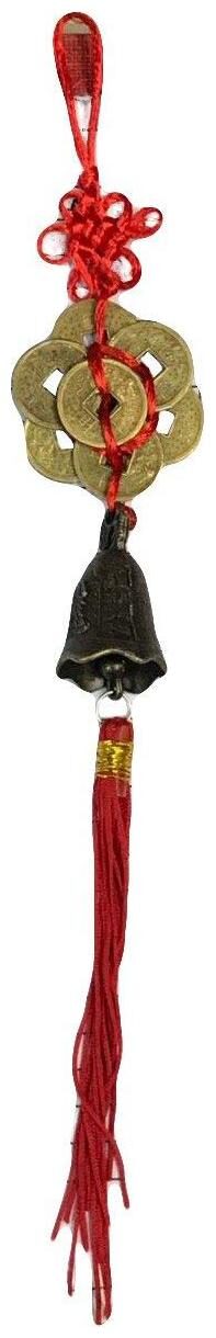 

Ryme Vastu Feng Shui 7 Good Luck Coins with Feng Shui Lucky Bell on Door