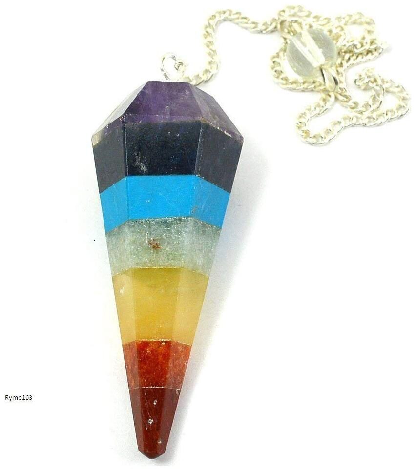 

Ryme Vastu Fengshui 7 Chakra Crystal Dowser - Pendulum For Home Office