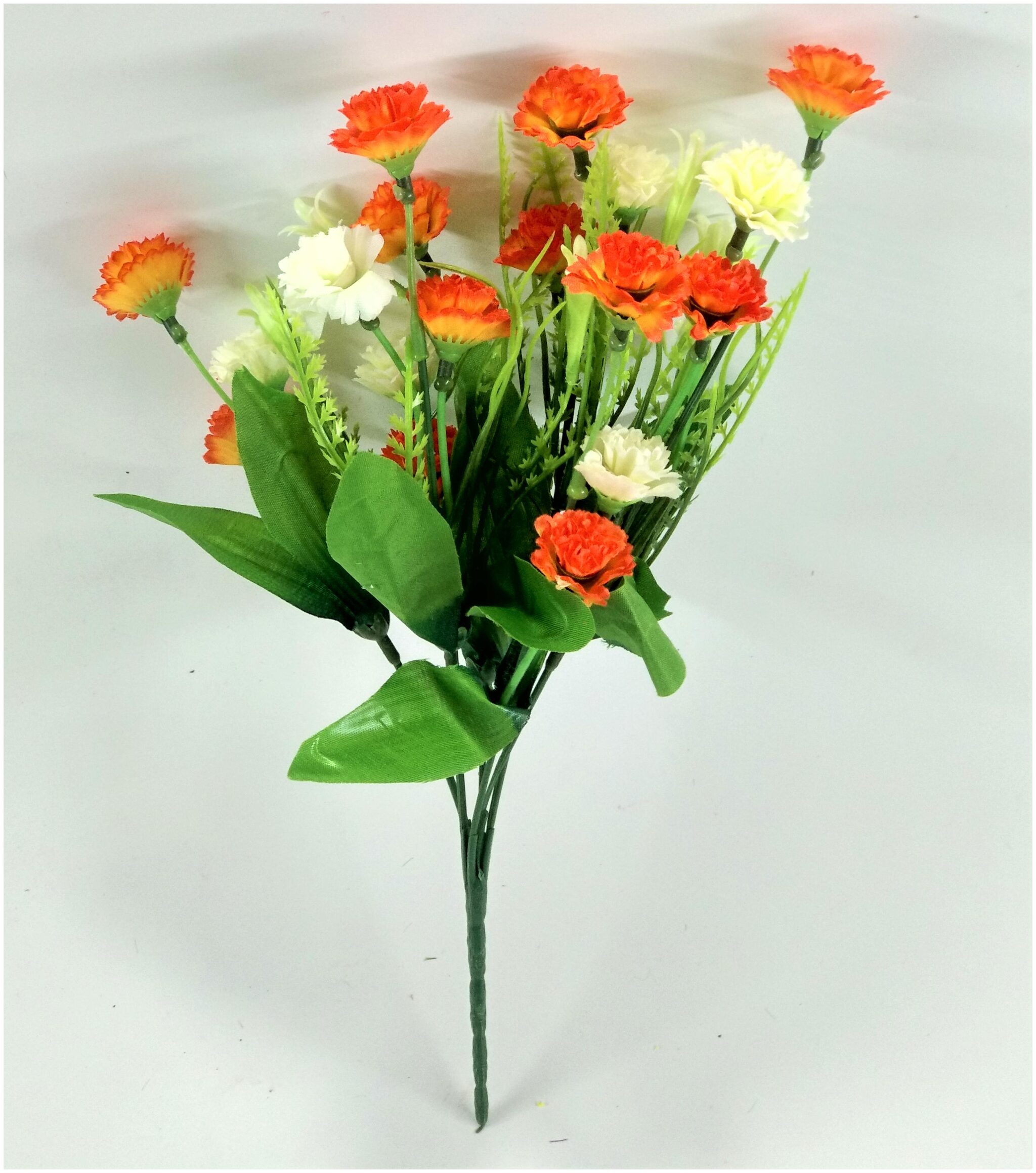 

S N Enterprises Artificial Flower Sne5011 Orange N White (Pack Of 2)