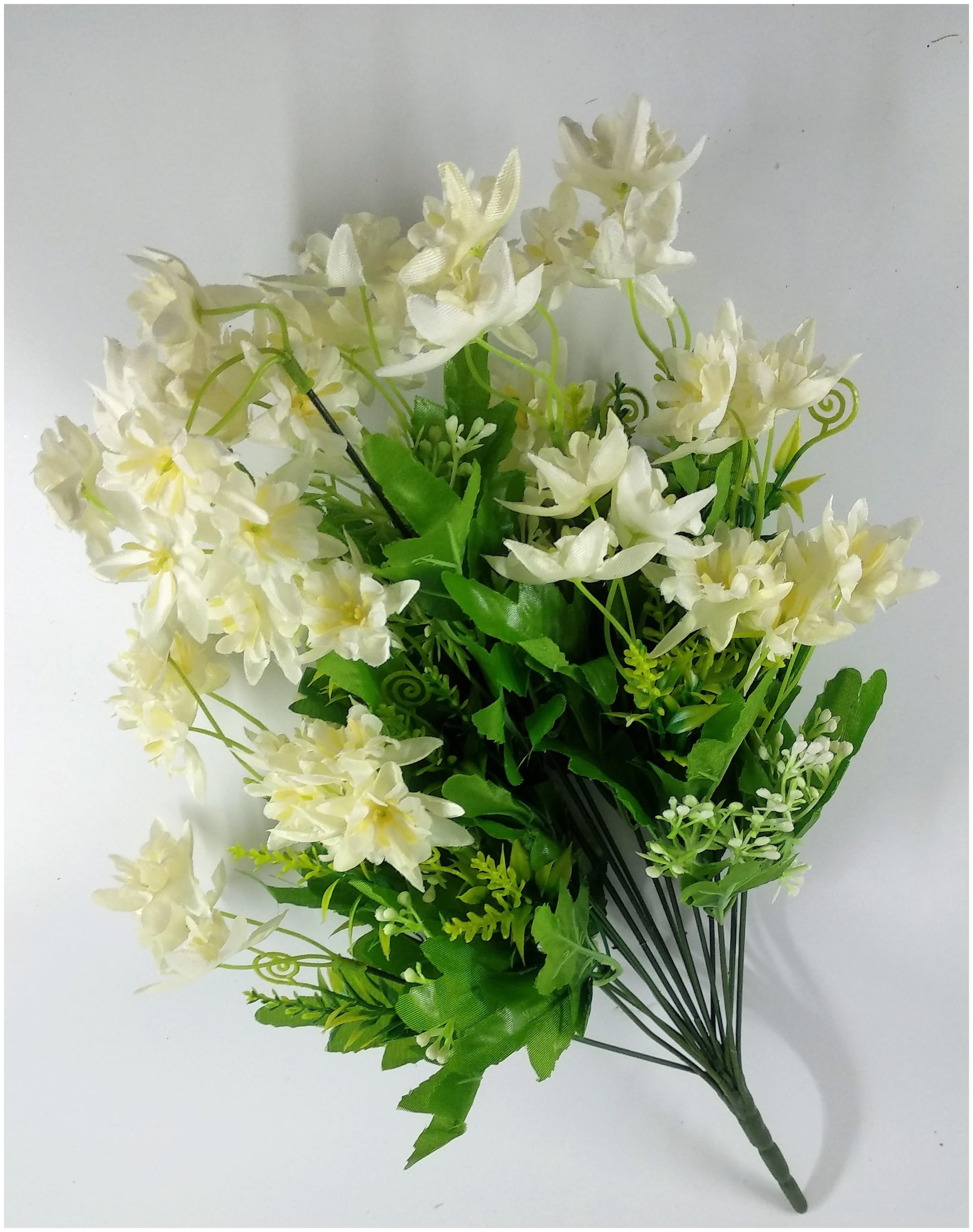 

S N Enterprises Artificial Flower Sn4916 White Poinsettia