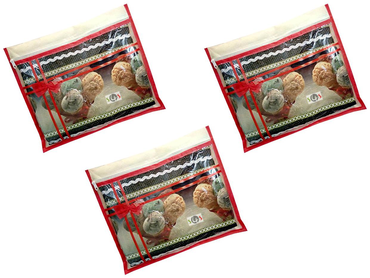 S4S Single Packing Saree Cover with Heavy Bow Clothes Cover Garment Organizer Saree Case Sari Pouch Storage Bag (RED Set of 3)
S4S Single Packing Saree Cover with Heavy Bow Clothes Cover Garment Organizer Saree Case Sari Pouch Storage Bag (RED Set of 3)
