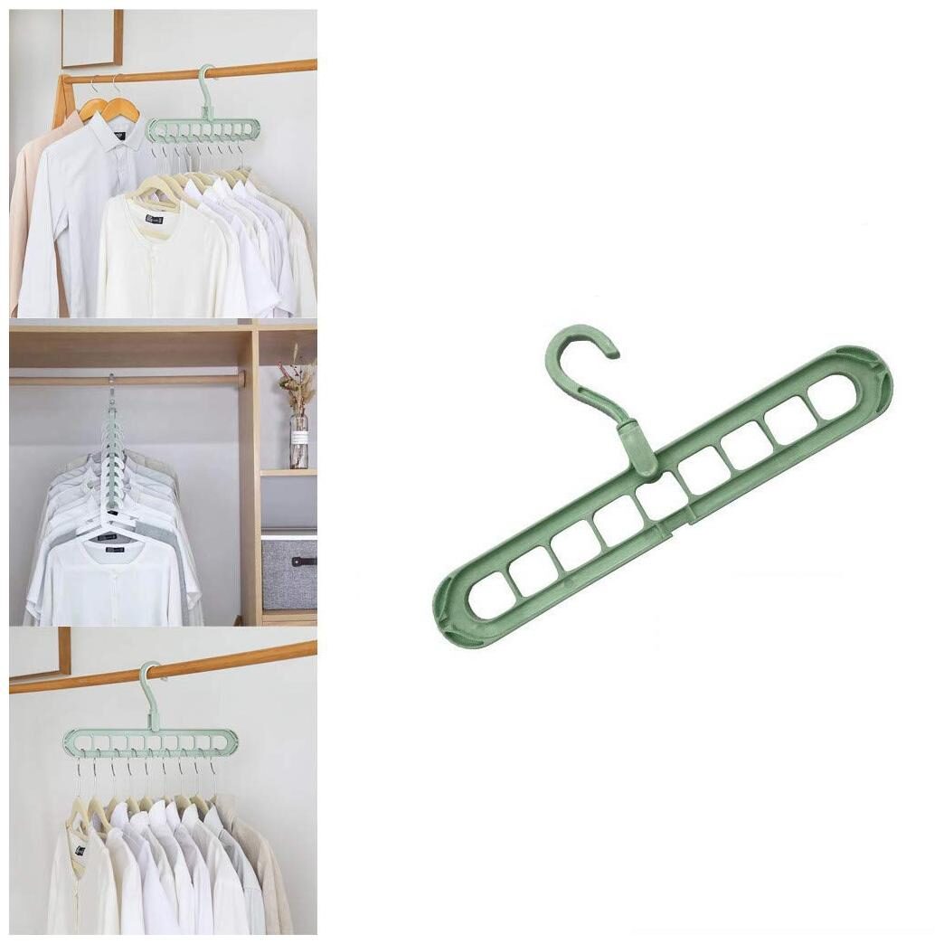 

Sadar Bazaar Sadar Bazaar Magic Rotating Anti-Skid Folding Drying Rack Portable Hanging Household Wet and Dry Clothes Hanger Closet Hook (Pack of 1) Assorted Color