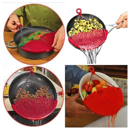 

Saleh Expandable Coland Better strainer large expandable strainer just lock on strain