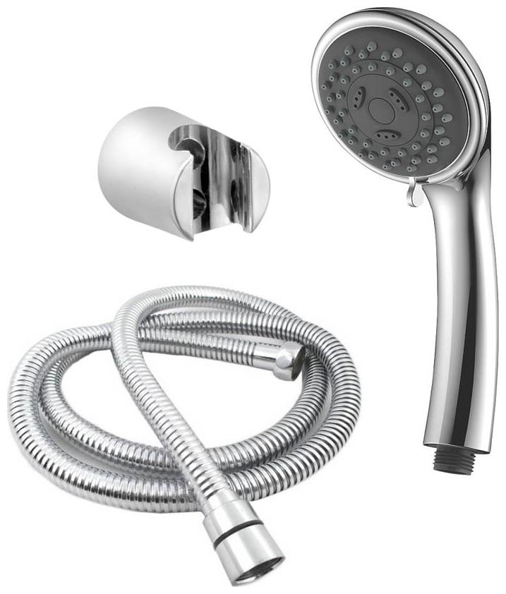 

Salonica Multi Flow Hand Shower for Bath Silver Chrome ABS material with 1 5 m longer shower tube and wall Stand