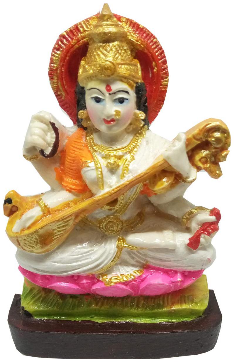 

Salvus App Solutions Handmade Marble Dust Maa Saraswati Statue