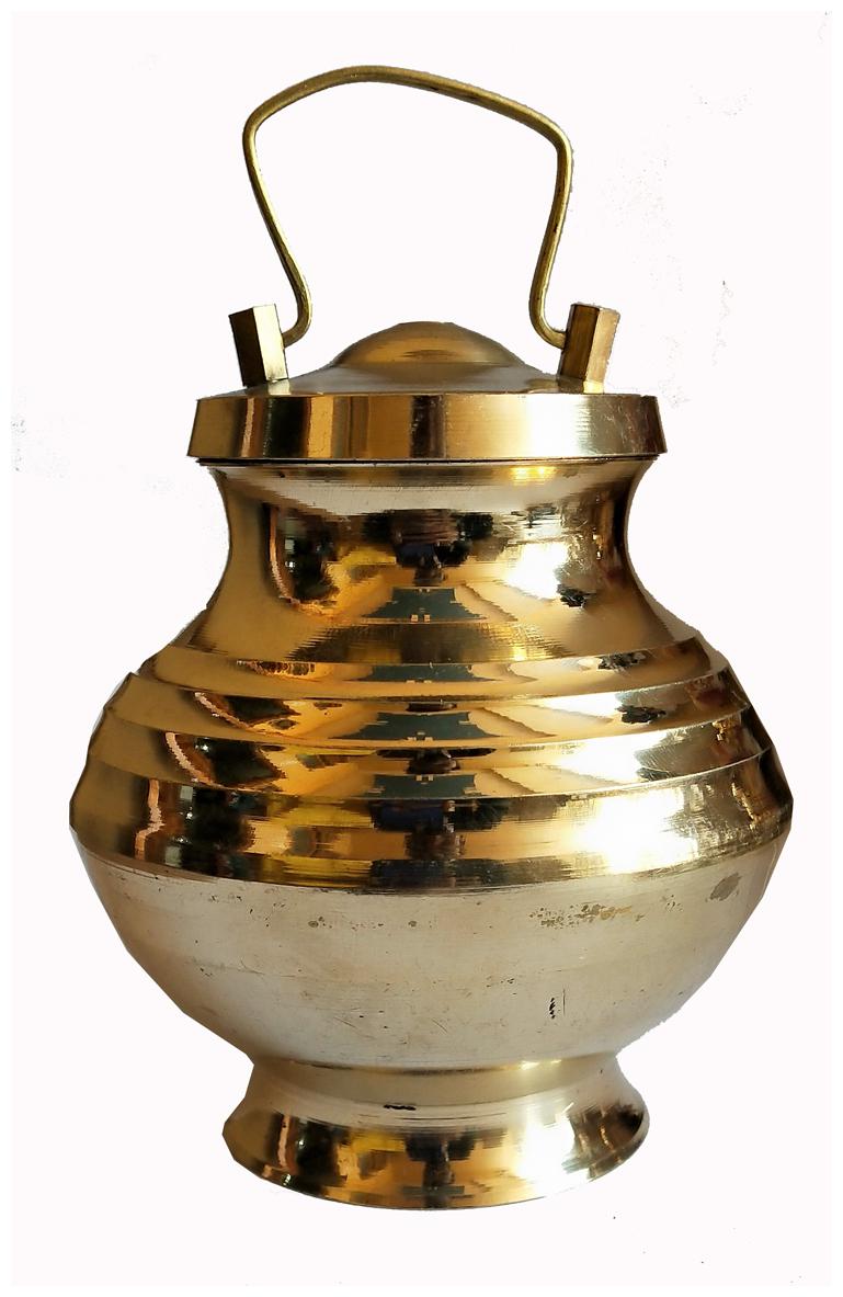 

Salvus App Solutions Pure Brass Lota Pooja Ganga Jal Kamandal