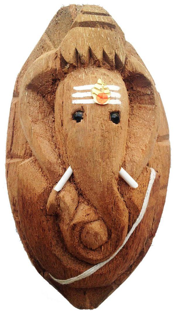

Salvus App Solutions One Artistic Handmade Exclusive Coconut Lord Ganesh Idol For Pooja