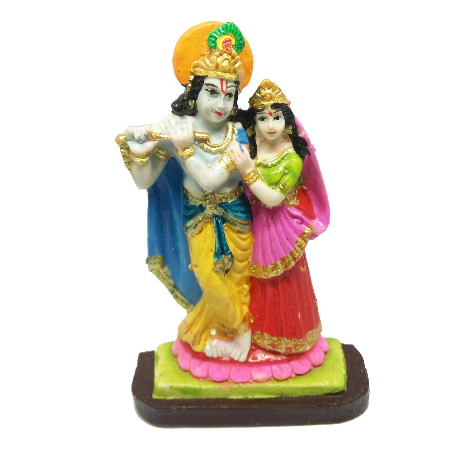 

Salvus App Solutions Handmade Ceramic Radha Krishna Idol For Home