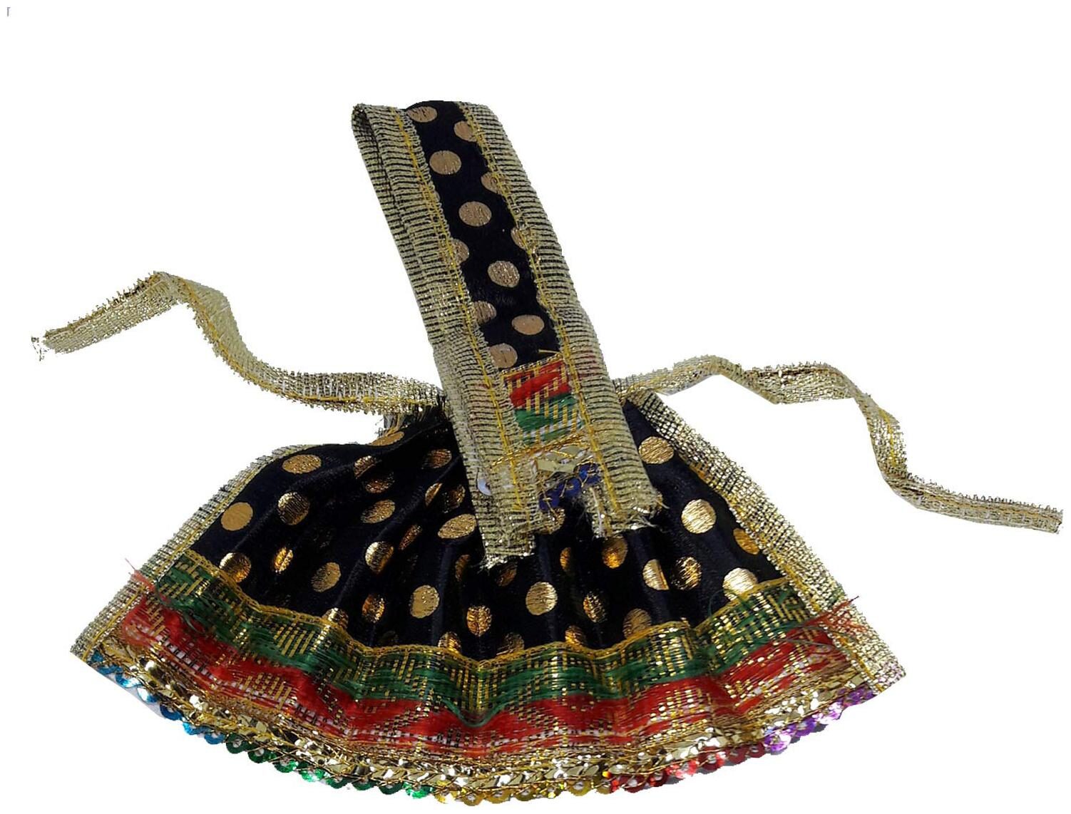 

Salvus App Solutions Beautifully Handmade Kali Mata Dress Poshak for Pooja (10x18 cm Black)