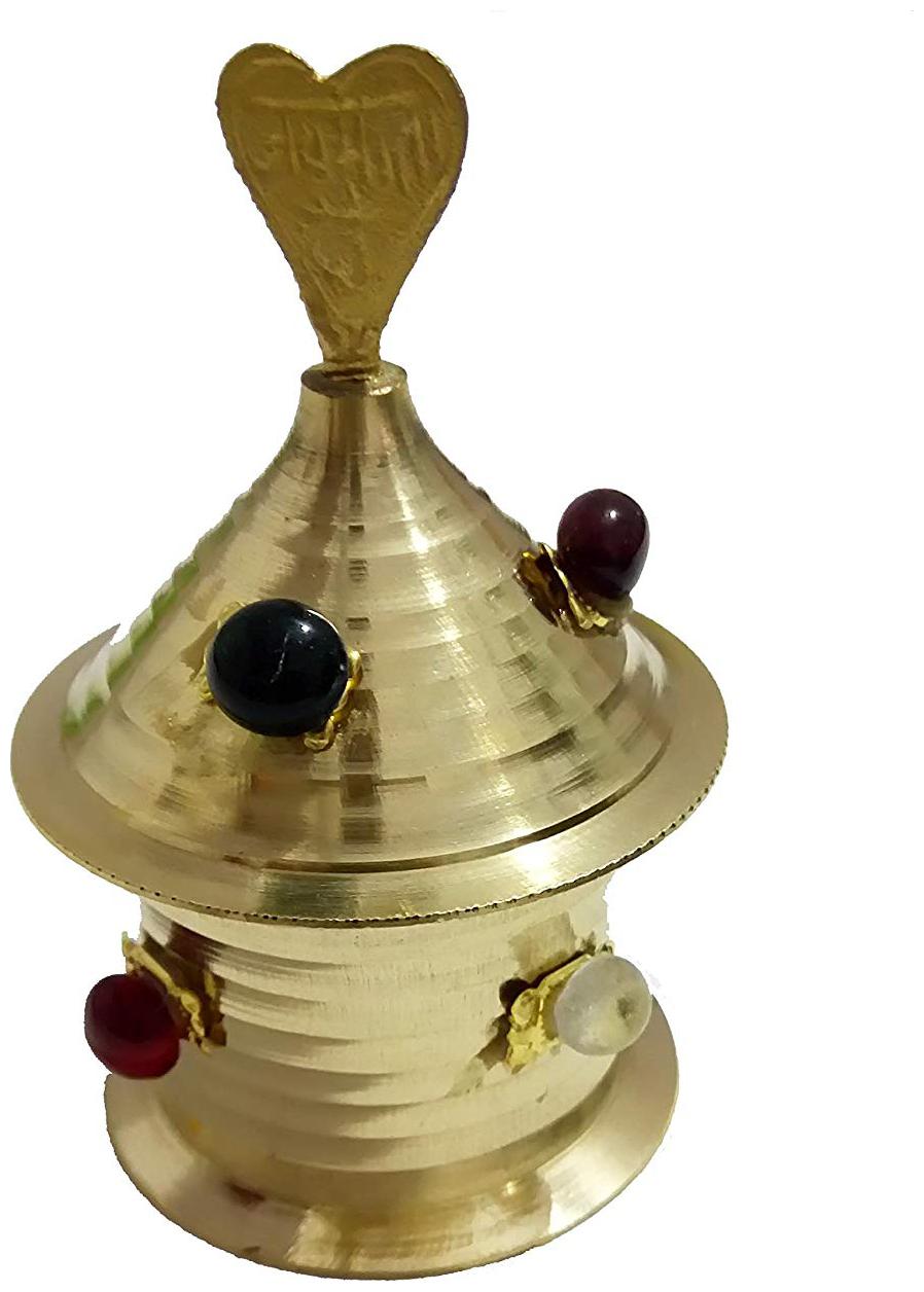 

Salvus App SOLUTIONS Traditional Handmade Brass Kumkum Box