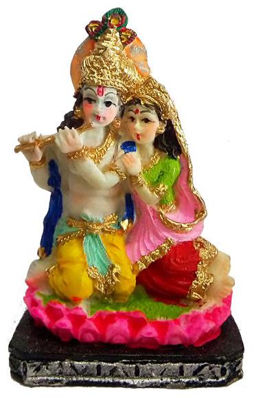

Salvus App SOLUTIONS Radha Krishan car dashboard idol Home Decor Gifting Showpiece Size(cm) 6x4x4