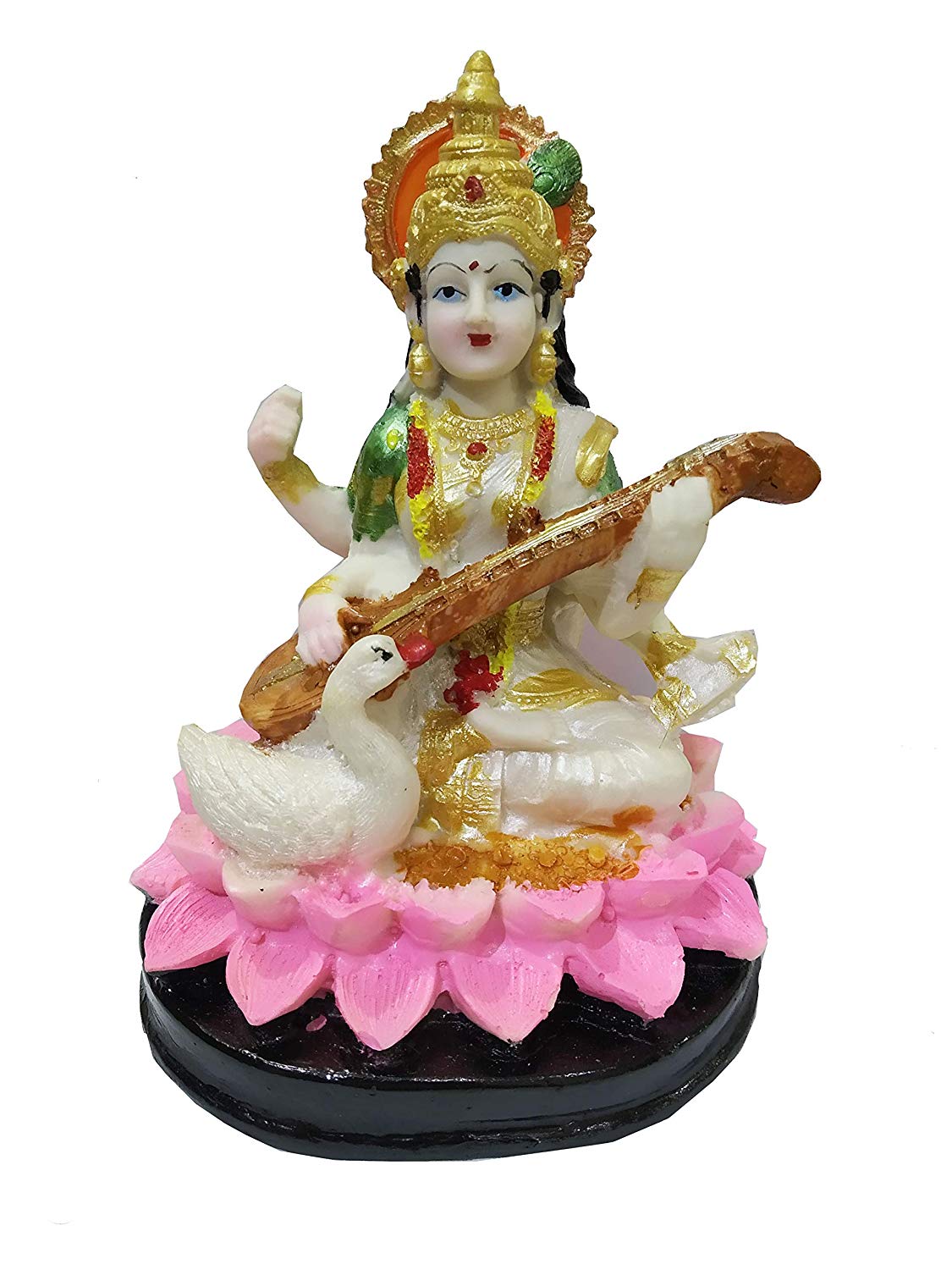 

Salvus App SOLUTIONS Saraswati Idol Porcelain Goddess Saraswati MAA Statue 5 5 X4X4 INCH
