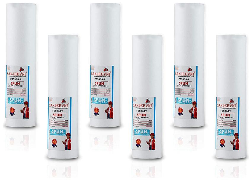 

Sanjeevni 10-inch PP Spun Filter for R O Purifiers