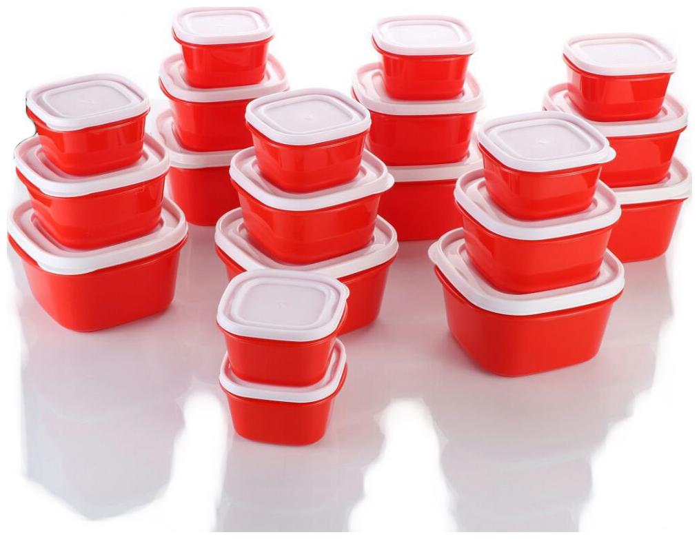 

Sanyal 750 ml 350 ml Red Plastic Container Set - Set of 1