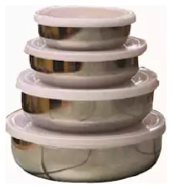 

SAPWARE 1000 ml Assorted Stainless steel Container Set - Set of 4