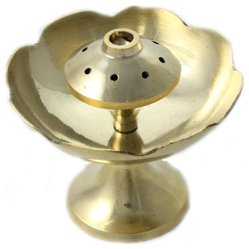 

Sarvsiddhi BRASS FLOWER AGARDAN Brass Incense Holder