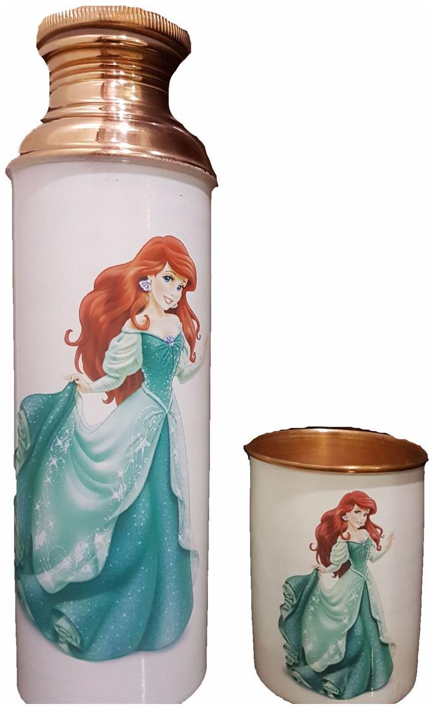 

Sarvsiddhi Copper White Water Bottle ( 1000 ml Set of 1 )