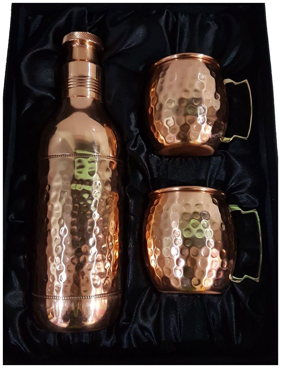 

Sarvsiddhi Copper Brown Water Bottle ( 1000 ml Set of 1 )