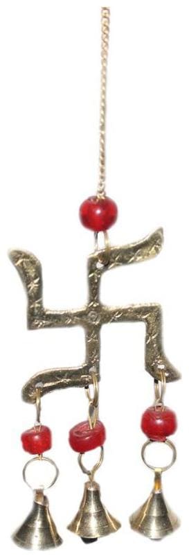 Sarvsiddhi Swastik With Bell Door Hanging