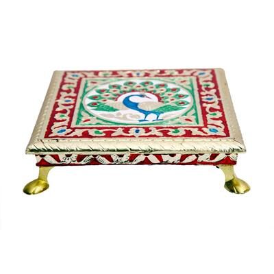 

Satya 6 Inc Meenakari Work Hand Made White Metal Chokibajot