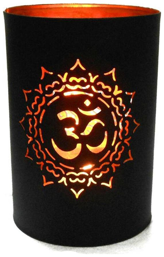 

Satya Vipal Brass Black Candle holder