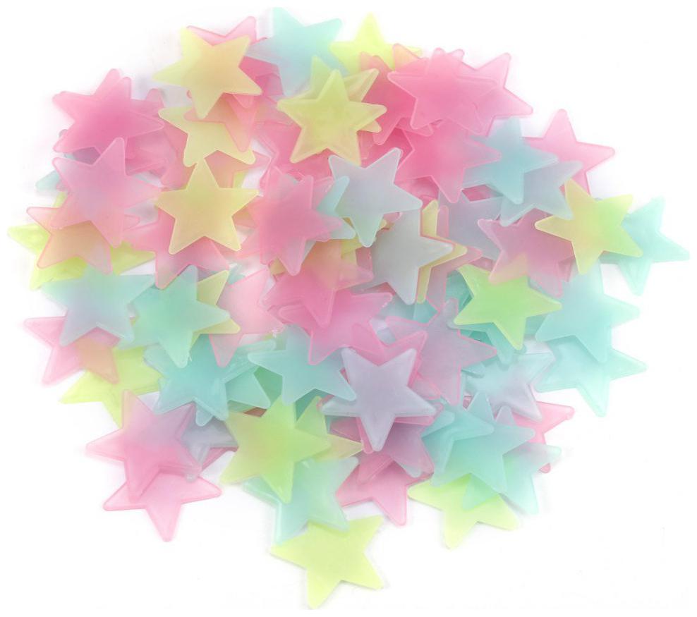 

Satya Vipal Multi Color Fluorescent Glow in The Dark Star Wall Sticker (30 3x3 Cm)