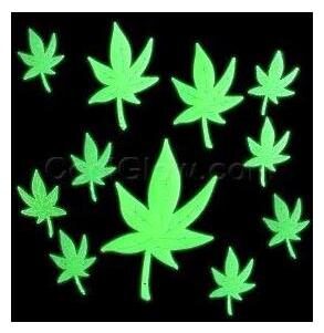 

Satya Vipal Home Decor Leaves Radium Wall Sticker for Bedroom Ceiling