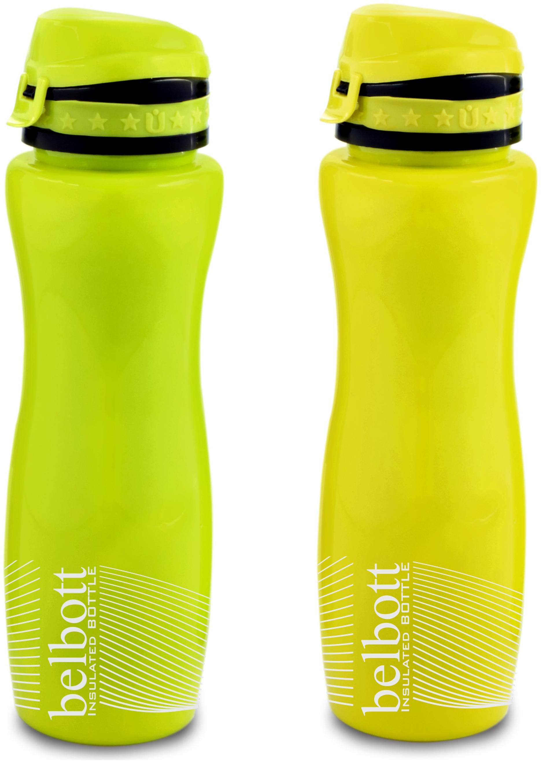 

SAURA Plastic Green Water Bottle ( 500 ml Set of 2 )