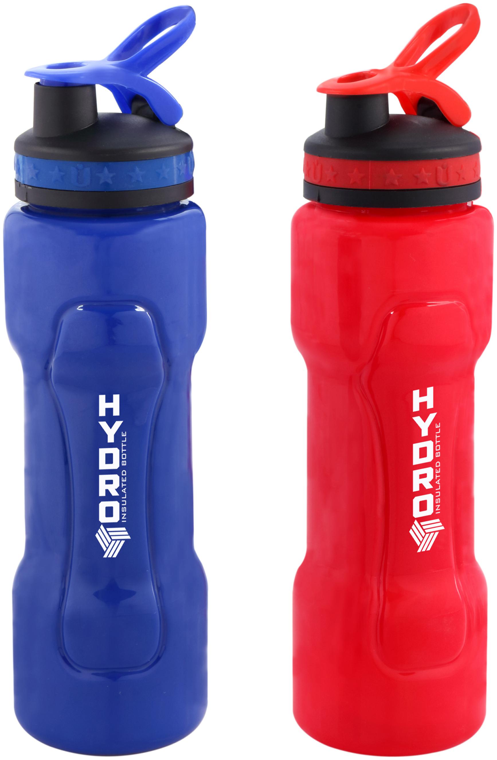 

SAURA Plastic Blue Red Water Bottle ( 500 ml Set of 2 )