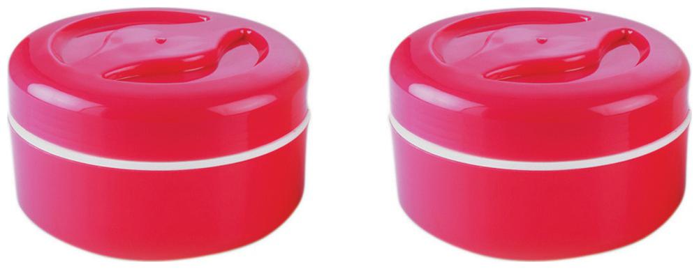 

SAURA Red Lunch box ( Set of 2 600 ml )