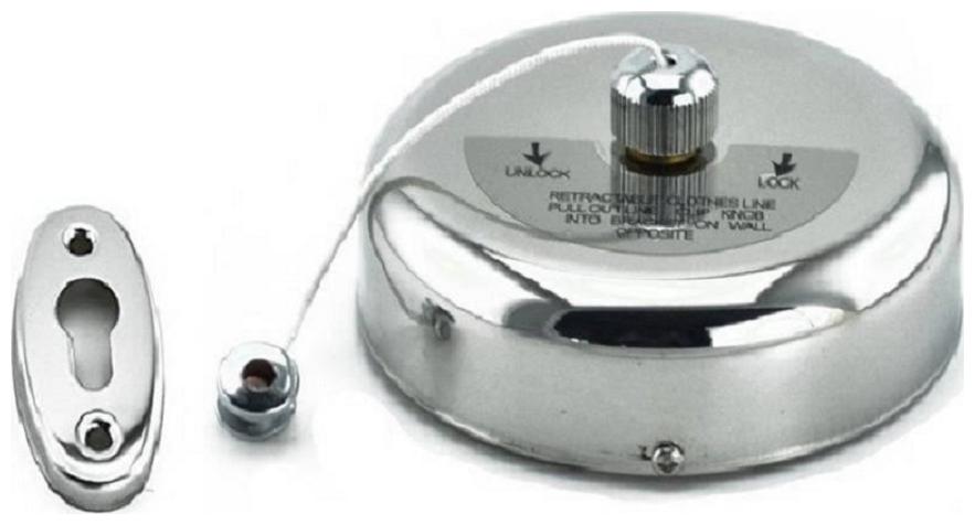 

SBL Retractable Cloth Liner Chrome Plated Towel Holder (Steel) Steel Towel Holder (Steel)