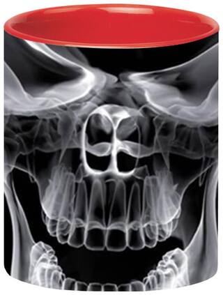 Scary Skull Ceramic Coffee Mug by Ashvah - MUG1604