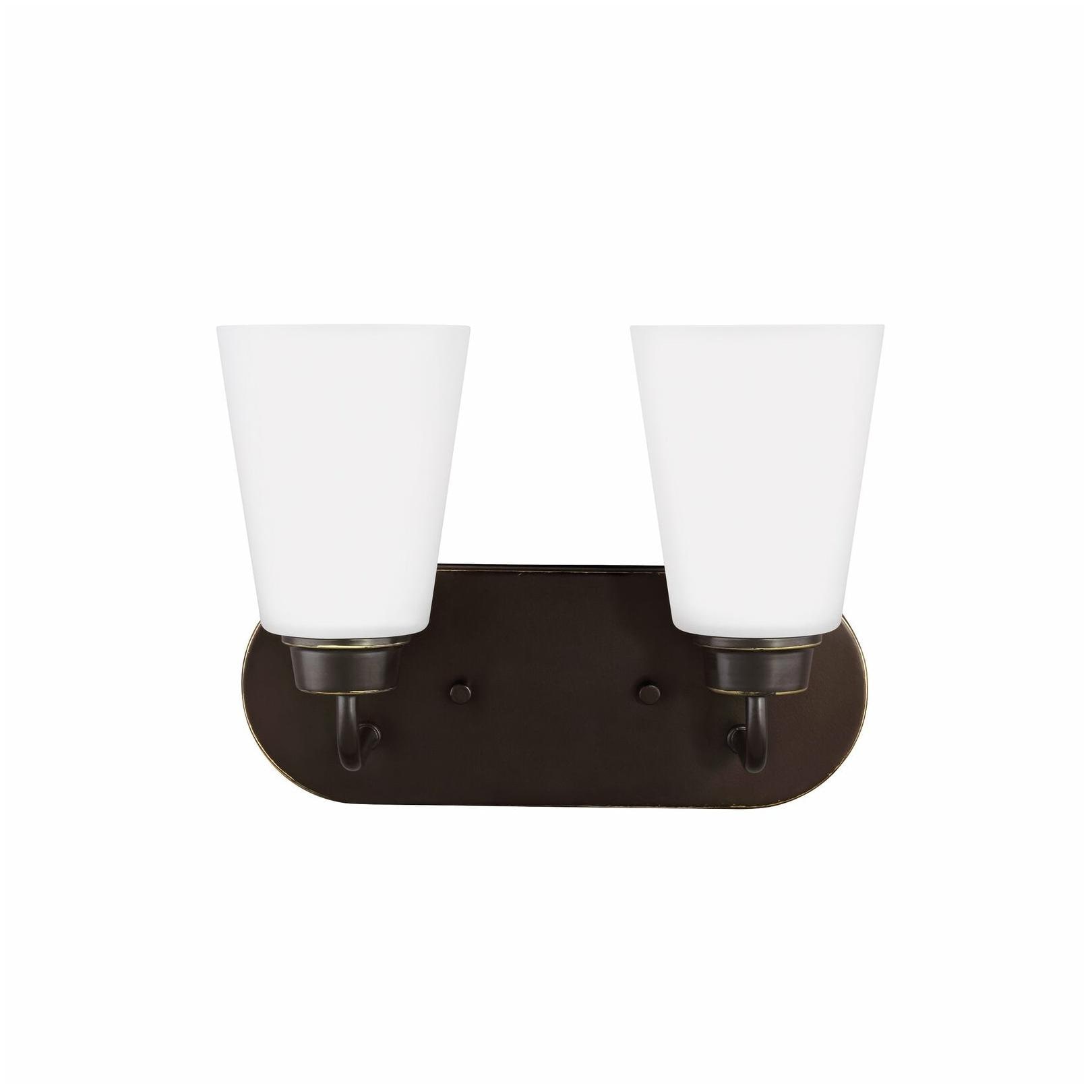 

Sea Gull Kerrville 2 Light Heirloom Bronze Vanity Brown