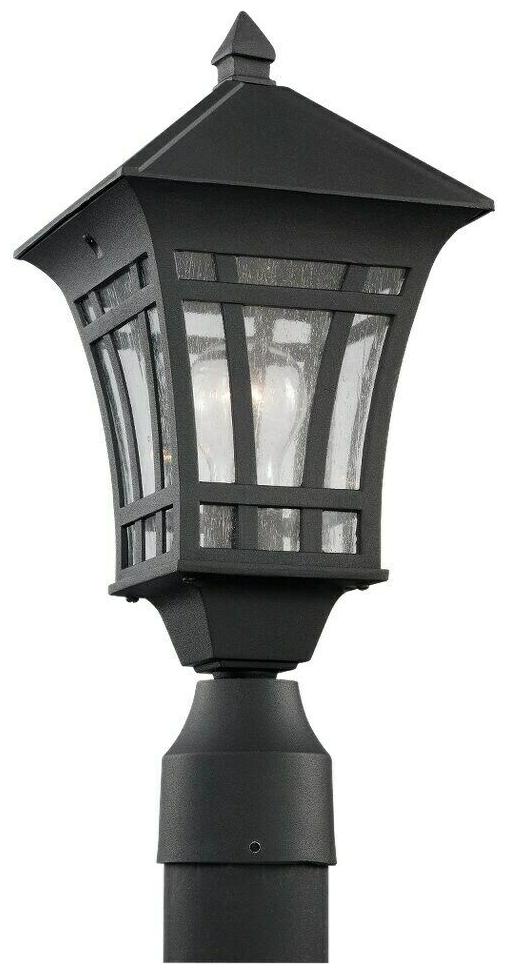 

Sea Gull Lighting Herrington 1-light Black Outdoor Post Black