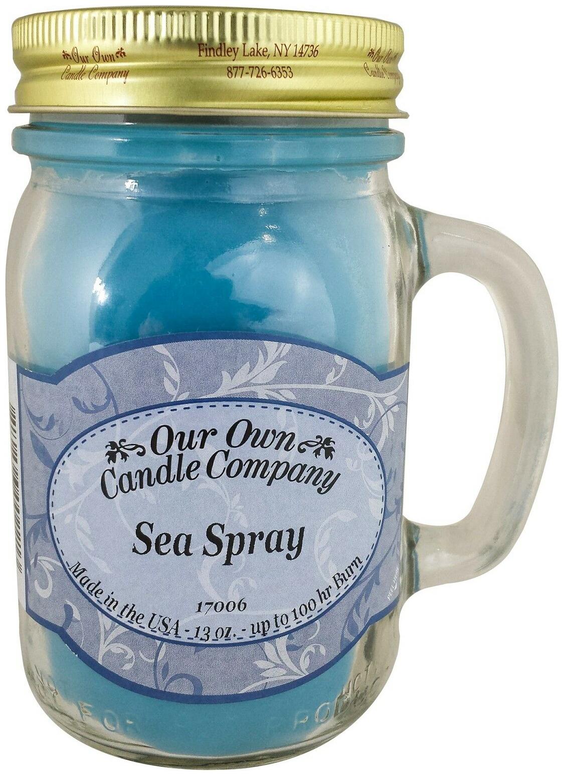 

Sea Spray Scented Candle in 13 oz Mason Jar by Our Own Candle Company