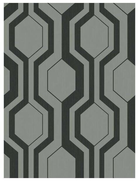 

Seabrook Wallpaper in Black Metallic Silver SH70900