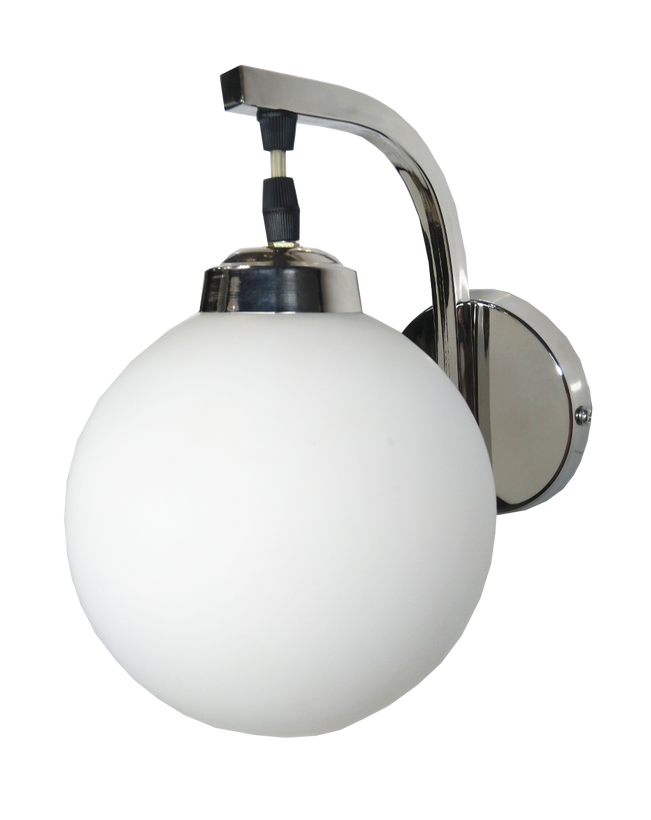 

Secmek Breakable Glass with Chrome Stand Wall Light Lamp for Bedroom Drawing Room Living Room Hall (Moon 21) (Pack of 2)
