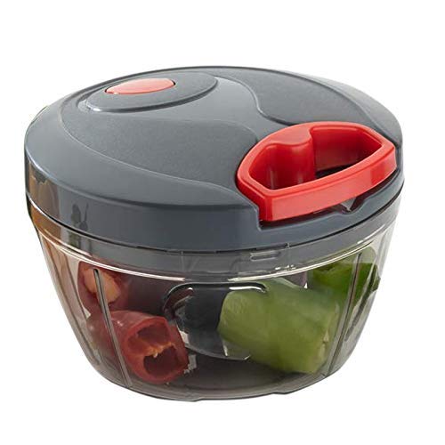 

Sedulous New Handy Chopper Vegetable Cutter and Chilly Cutter Chopper 3 Stainless Steel Blade System