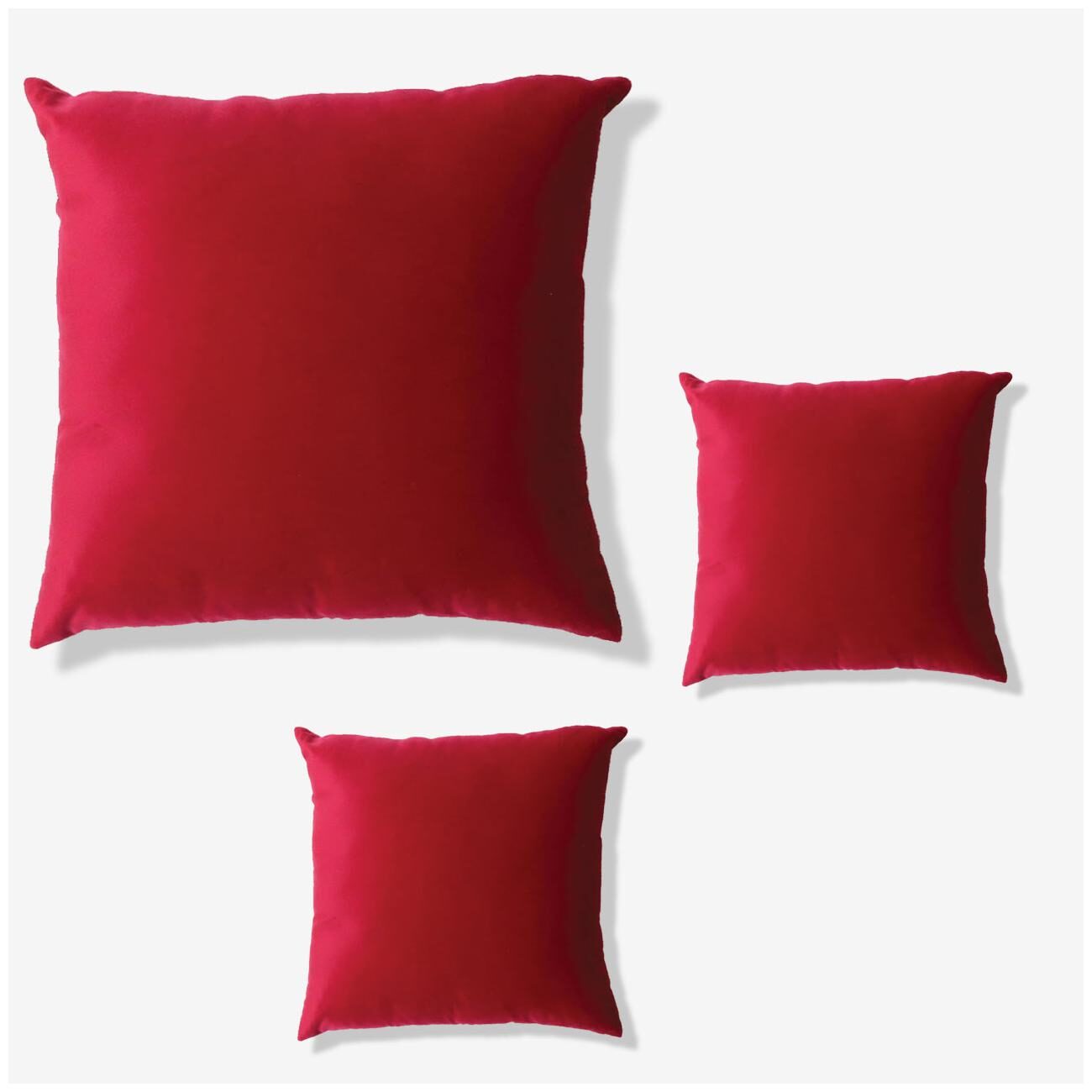 

SEEVO Plain Velvet Square Shape Pink Cushion Cover ( Regular Pack of 3 )