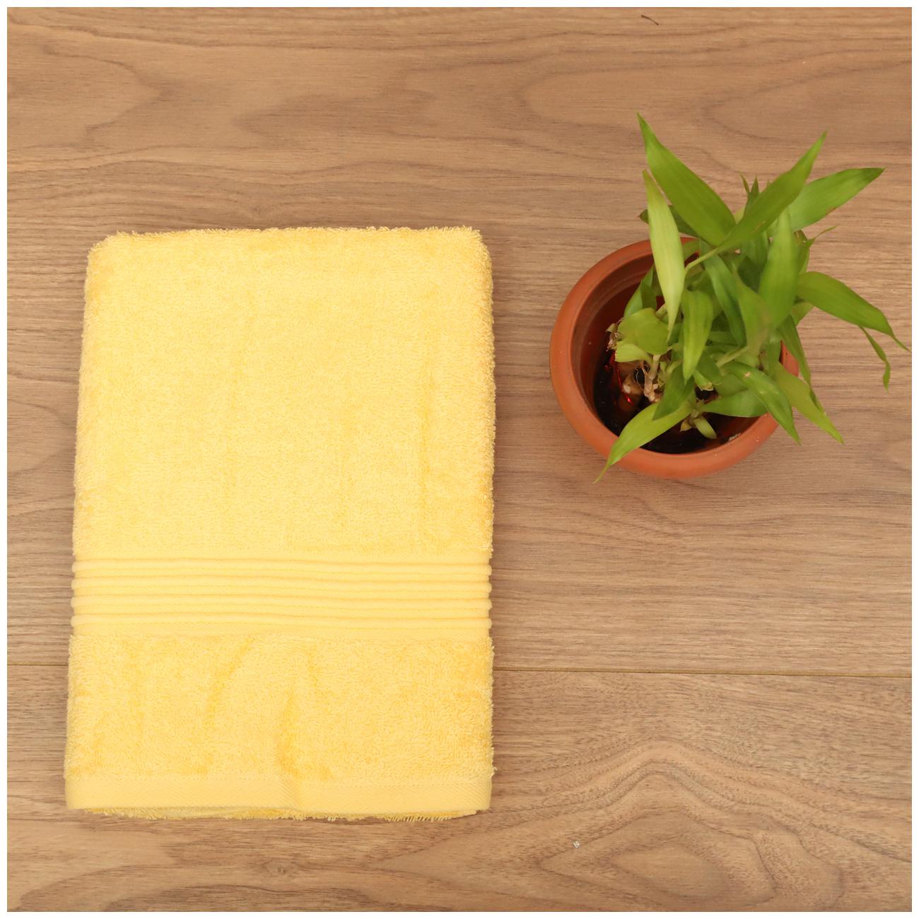 

SEEVO 450 GSM Cotton Face Towel ( 2 Pieces Yellow )