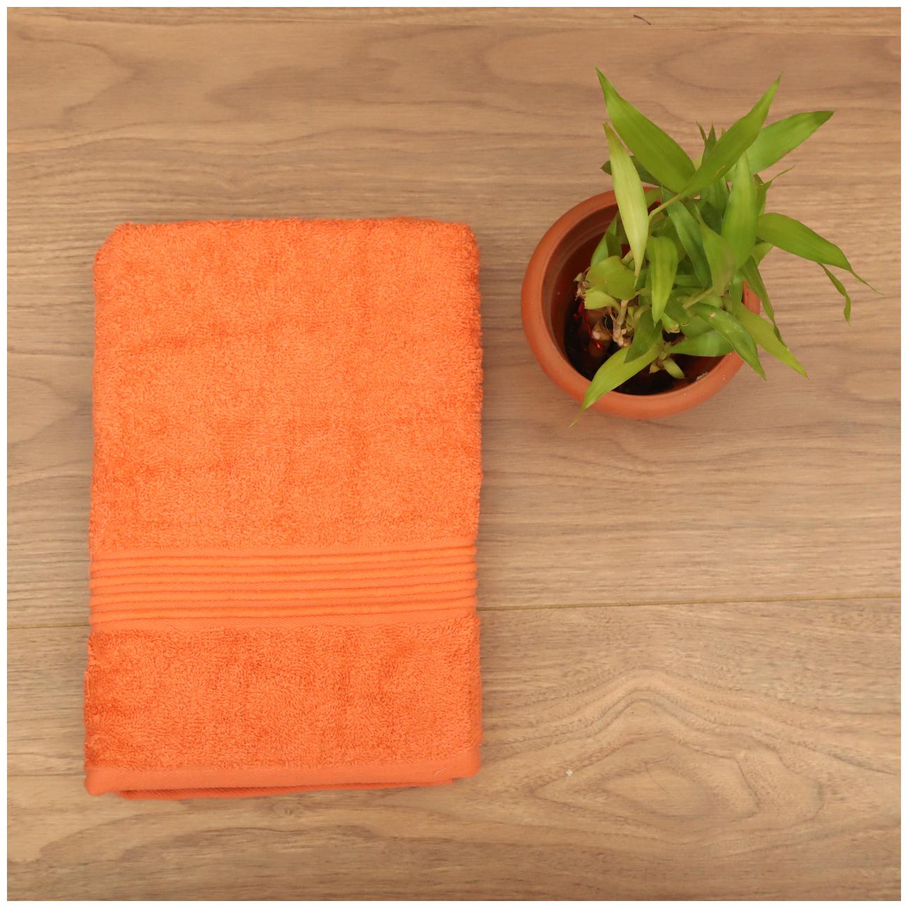 

SEEVO 450 GSM Cotton Hand Towel ( 2 Pieces Orange )
