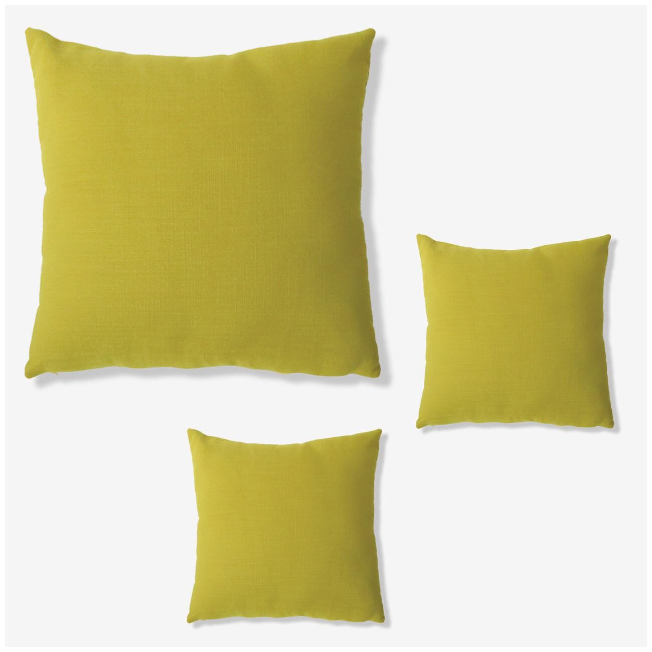 

SEEVO Solid Polyester Square Shape Green Cushion Cover ( Extra large Pack of 3 )