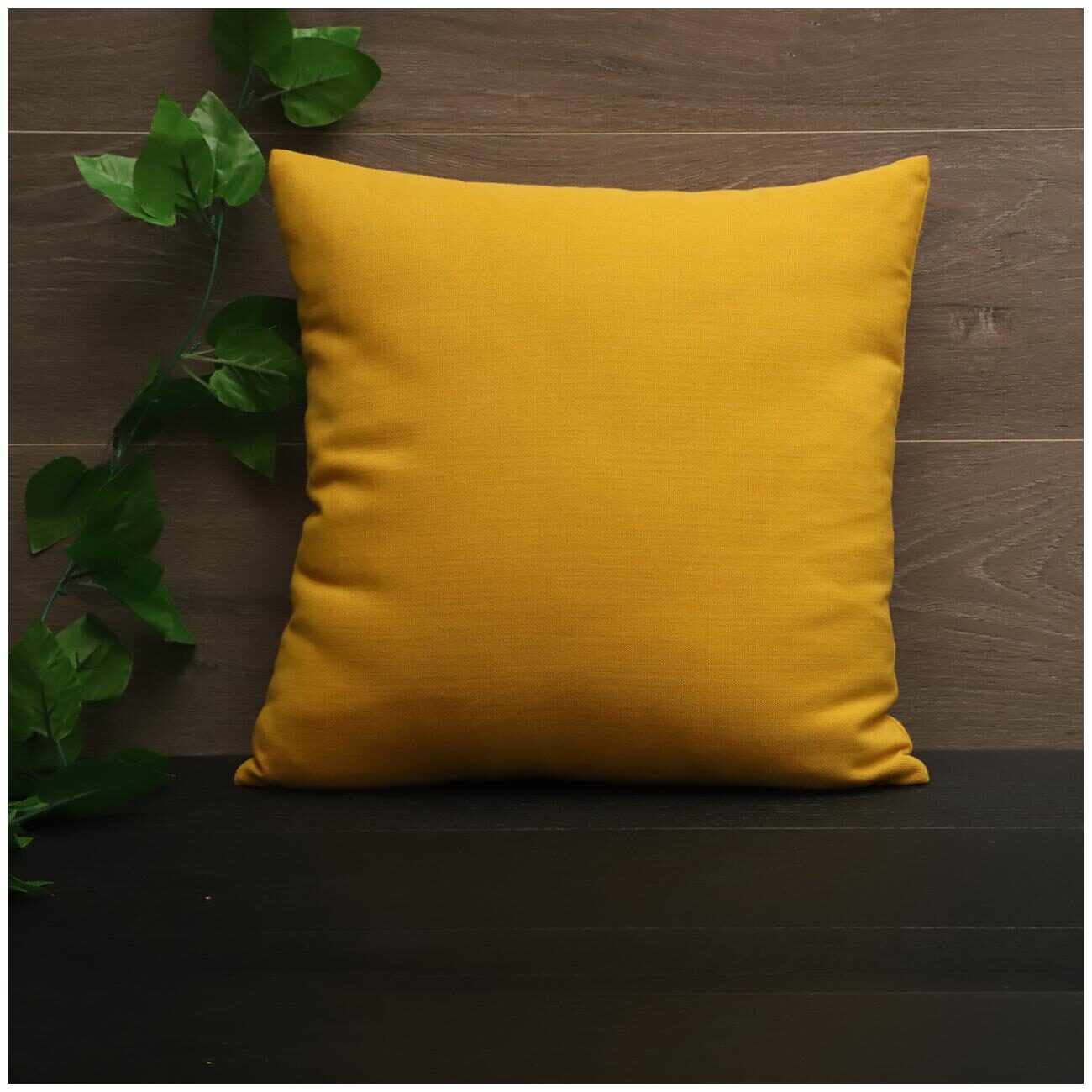 

SEEVO Solid Polyester Square Shape Yellow Cushion Cover ( Regular Pack of 1 )