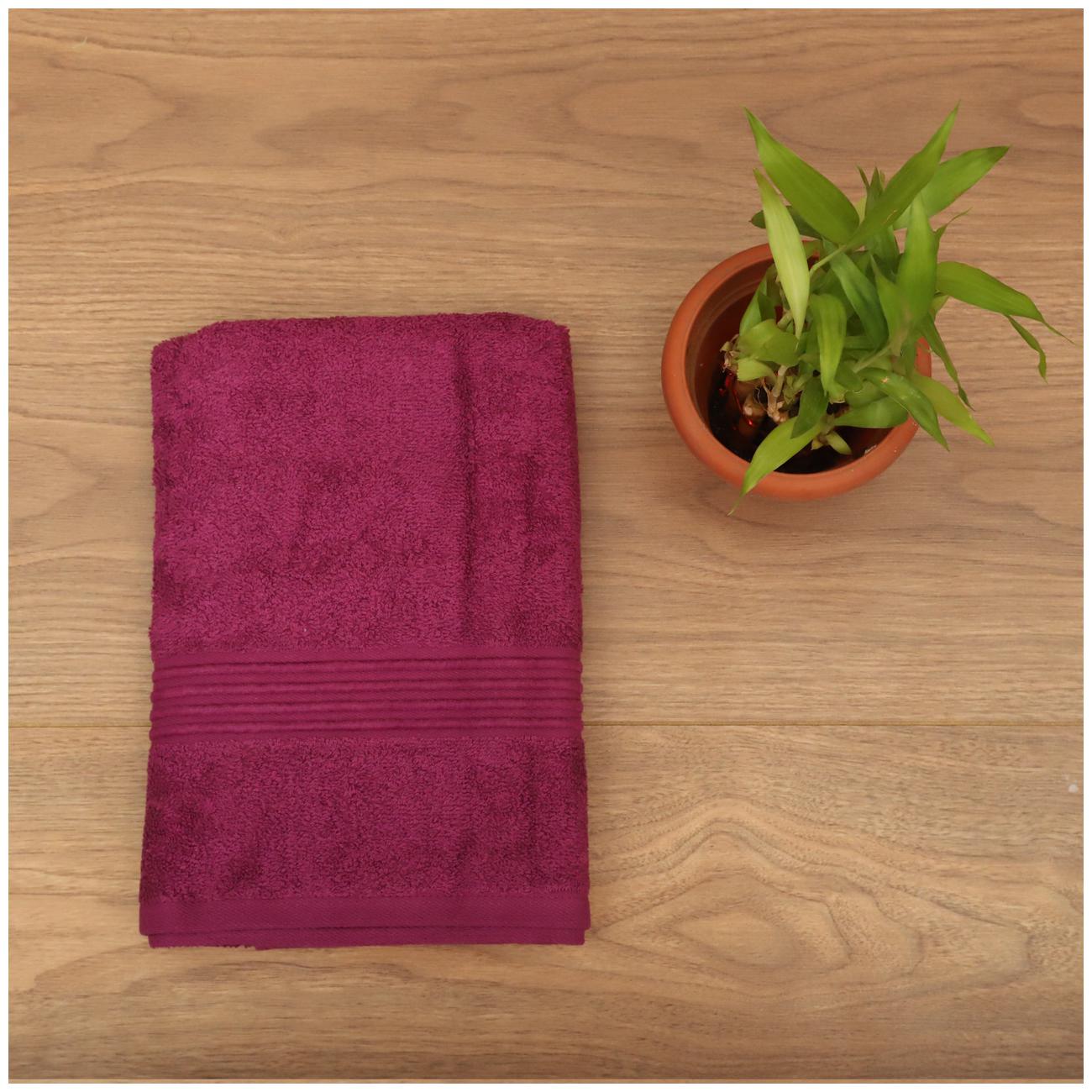 

SEEVO 450 GSM Cotton Hand Towel ( 2 Pieces Purple )
