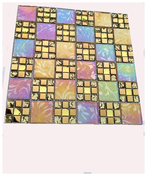 

Sehrawat Brothers Glass Material 3D Mosaic Wall Panel