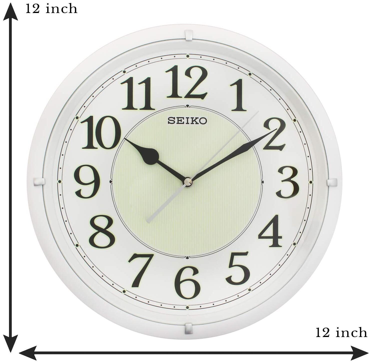 

Seiko Plastic Analog Wall clock ( Set of 1 )