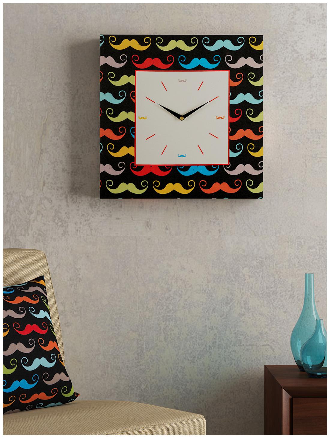 

SEJ by Nisha Gupta Wood Analog Wall clock ( Set of 1 )