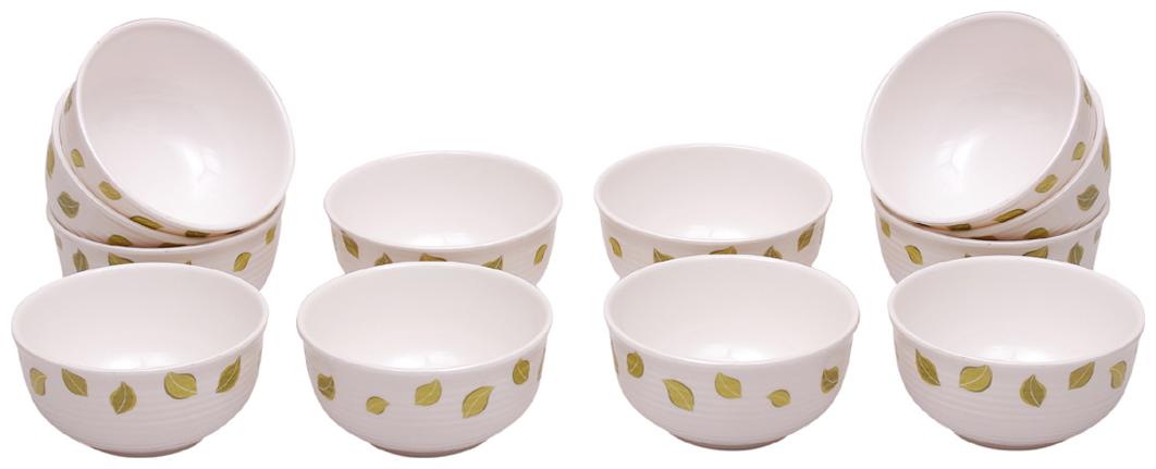 

Servewell Lemon Leaves 12 pcs Katori and Vegetable Bowls Set