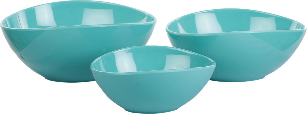 

Servewell Sea Green Melamine Symphony Serving Bowls Set of Three