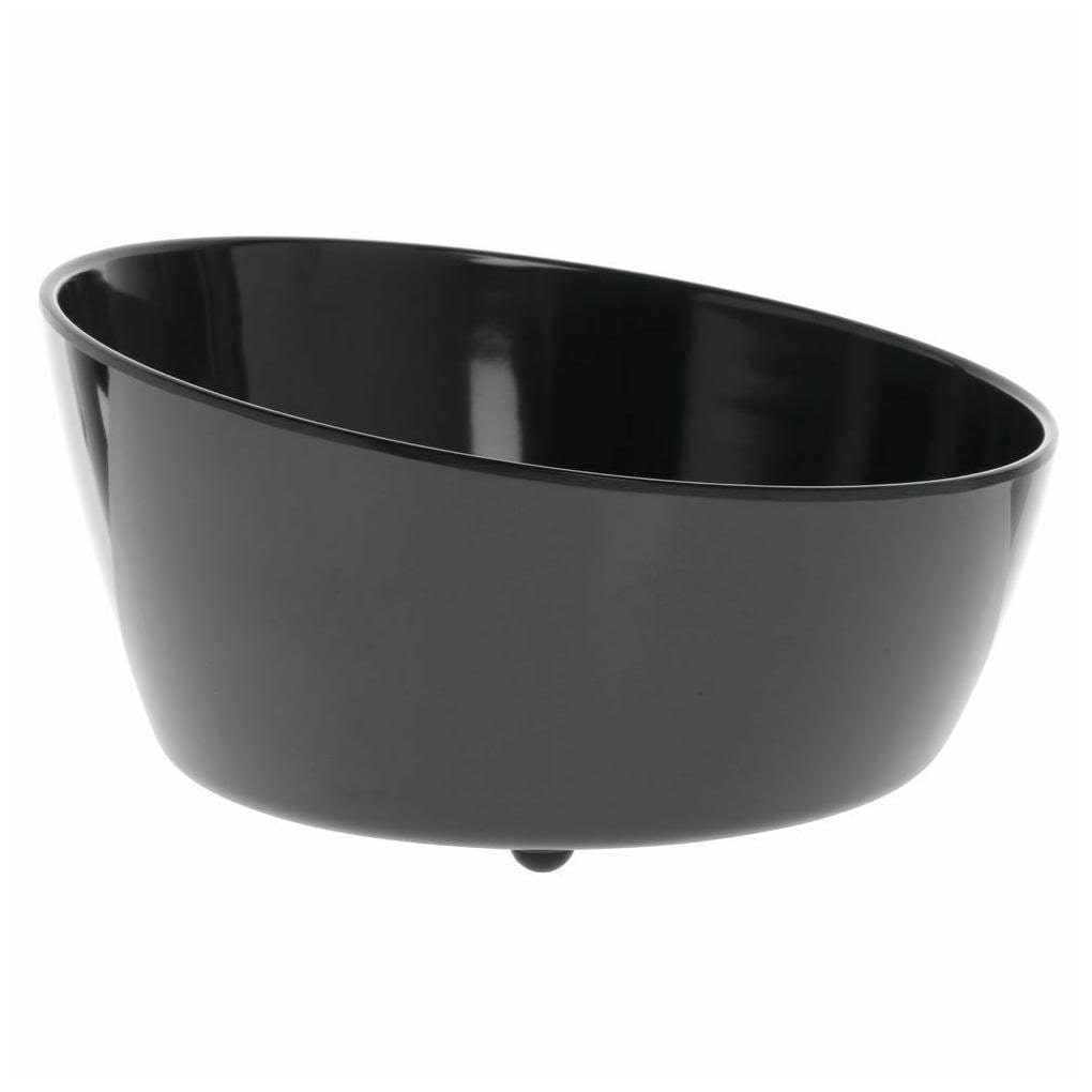

Serving Bowl Black Melamine Plastic - 10 1 2 Dia x 5 1 2 H